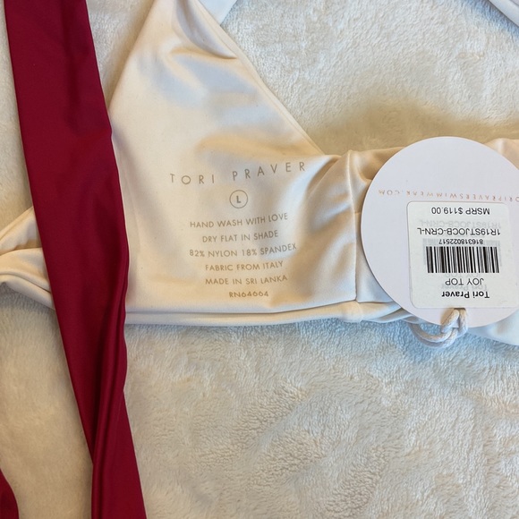 NWT Tori Praver Women’s Swimsuit bikini Top Size Large - Picture 3 of 3